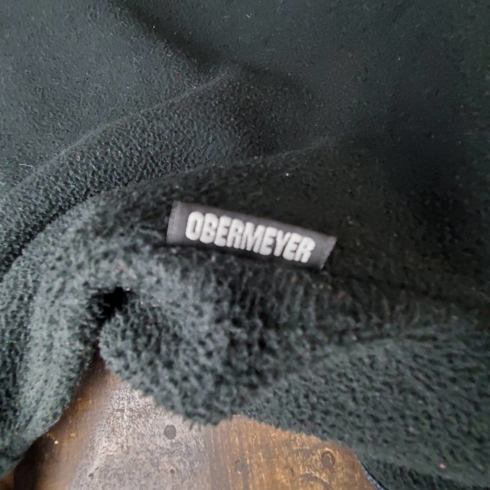 Obermeyer vintage fleece embroidered pullover women's large black - Picture 9 of 13